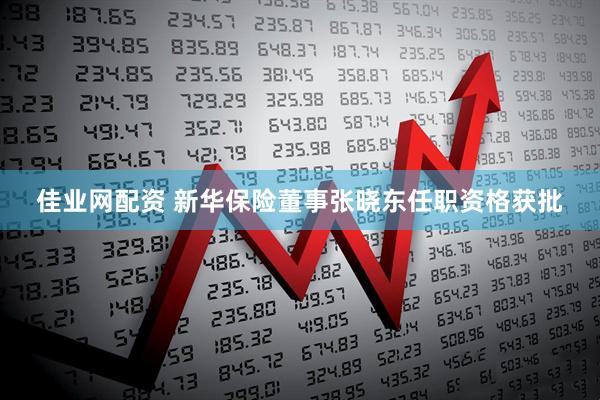 佳业网配资 新华保险董事张晓东任职资格获批